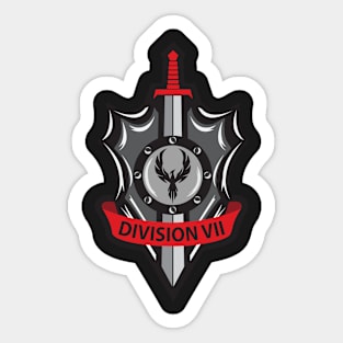 Division VII Tshirts Sticker